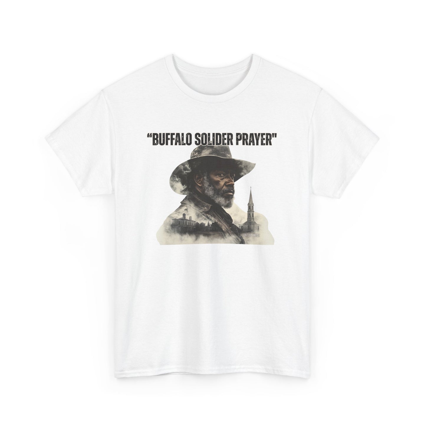 Buffalo Soldier Prayer Unisex Tee, Vintage Graphic Heritage Apparel for Veterans, Gift Shirt