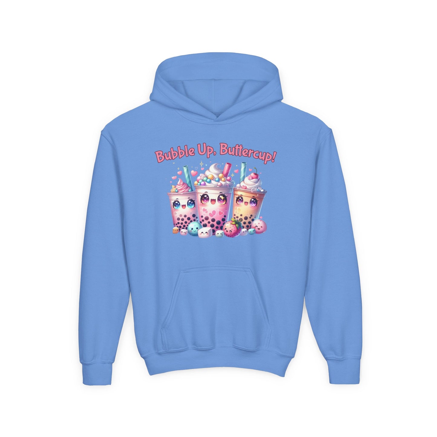 Bubble Tea Youth Hoodie, Fun Cup Design, Perfect for Kids, Cute Gift for Birthdays, Cozy Casual Wear