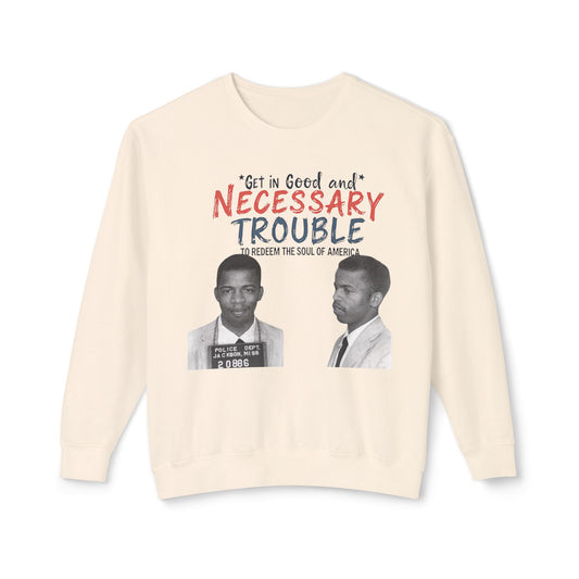 John Lewis Lightweight Sweatshirt, Save the Soul of America, Crewneck Jumper, Civil Rights Activist Pullover, Black History Month Gift,