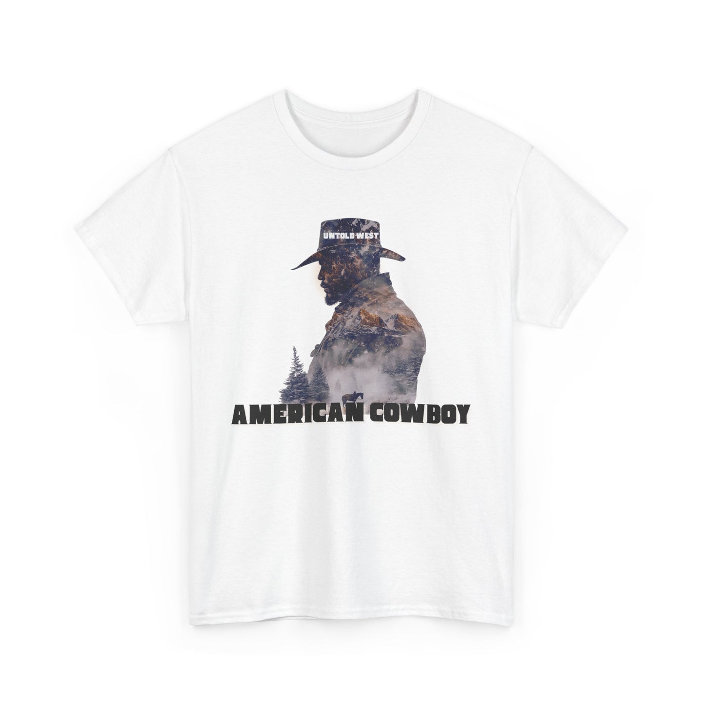 Cotton Tee American Cowboy Western Design Shirt