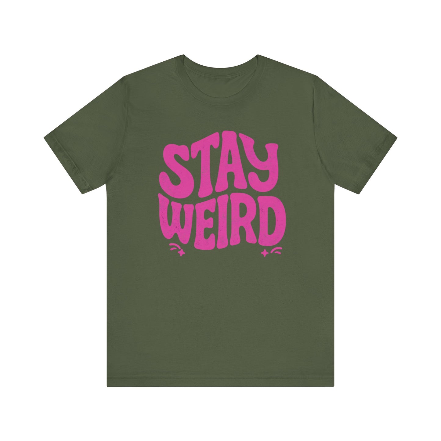 Stay Weird Unisex Jersey Tee - Quirky Graphic T-Shirt for Creative Spirits