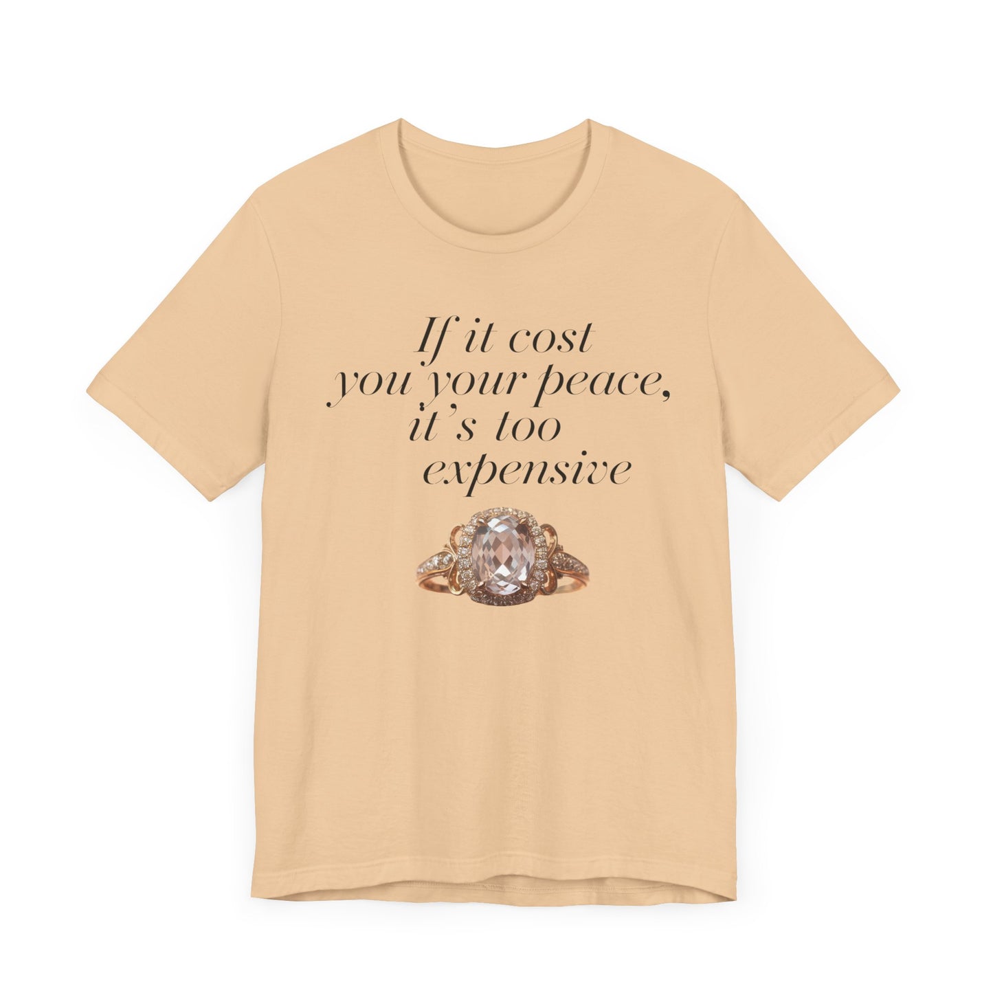 Peaceful Reminder Unisex Tee, Inspirational Shirt for Women, Graphic Tee, Empowering Tshirt, Positive Quote Top