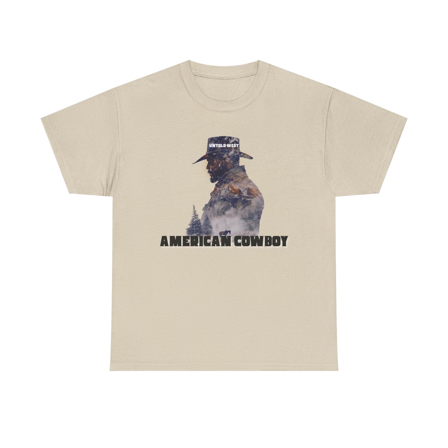 Cotton Tee American Cowboy Western Design Shirt
