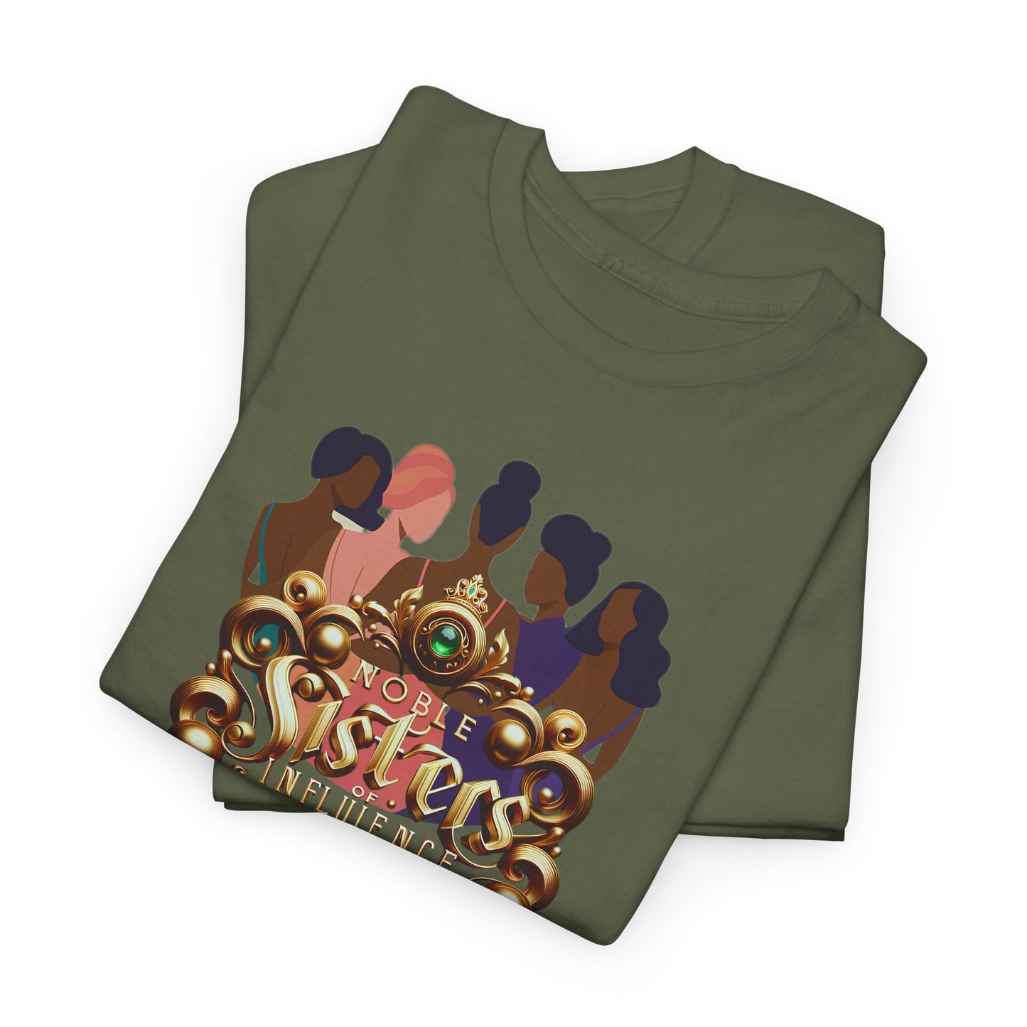 Sisterhood Unisex Heavy Cotton Tee, Feminist T-Shirt, Empowering Apparel, Gifts for Friends, Celebrating Women
