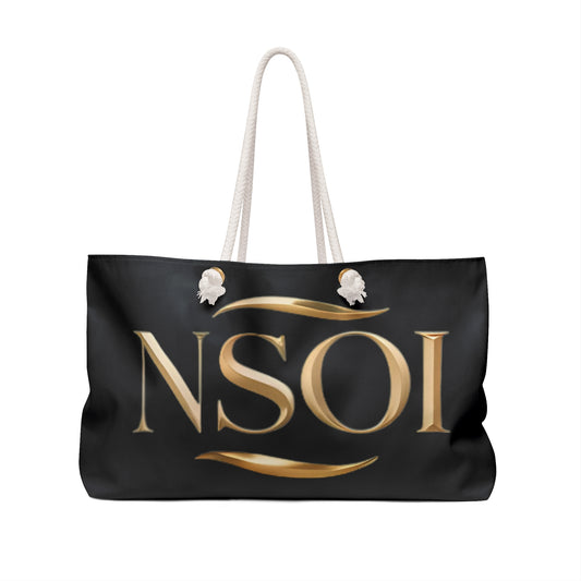 Luxury NSOI Weekender Bag, Travel Tote, Gym Bag, Overnight Bag, Stylish Luggage for Getaways, Gift for Travelers