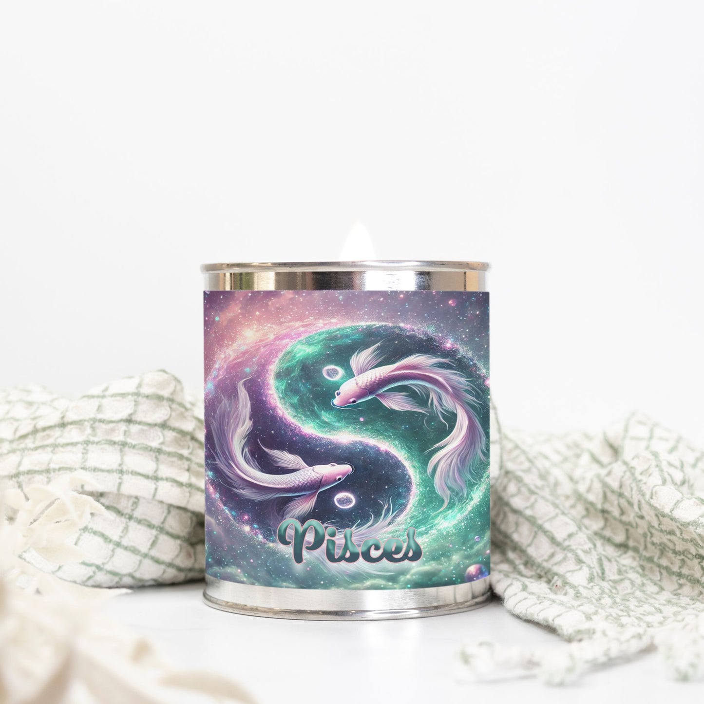 Zodiac -Pisces - Candle Paint Can (Hand Poured 16 oz.)