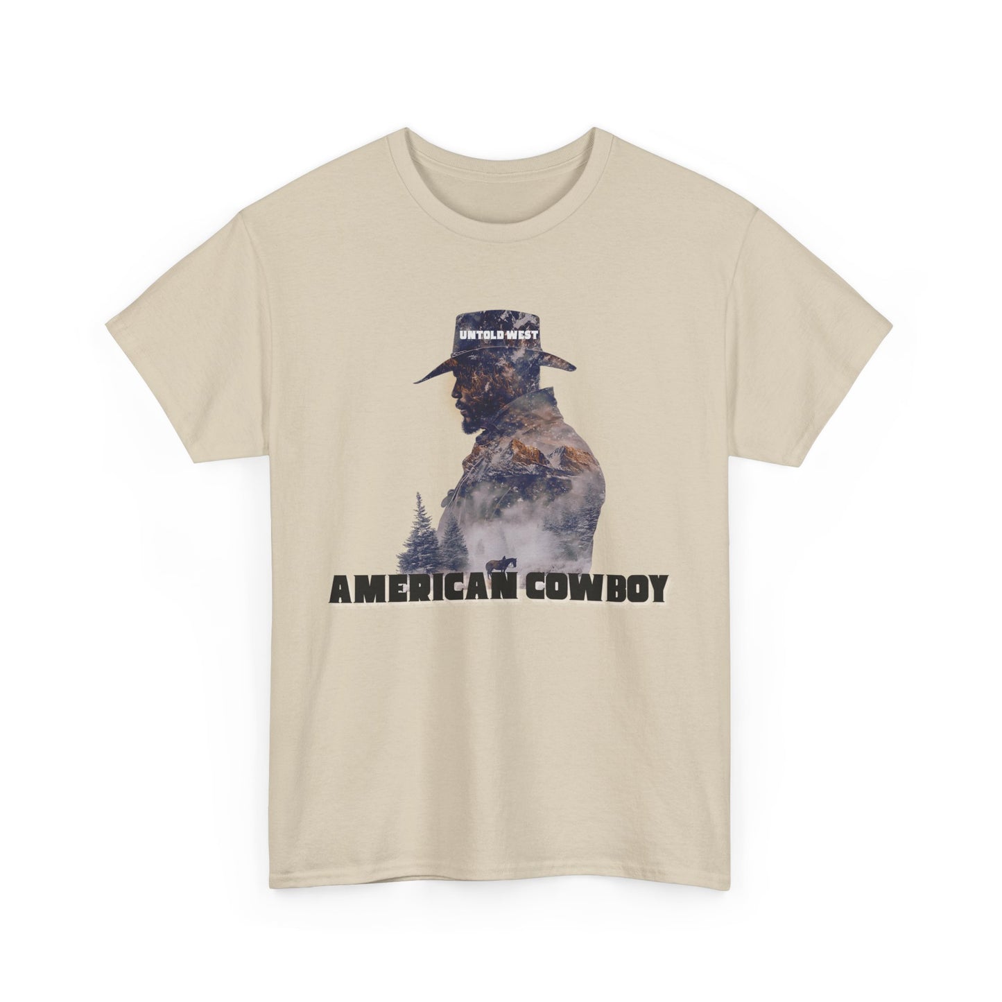 Cotton Tee American Cowboy Western Design Shirt