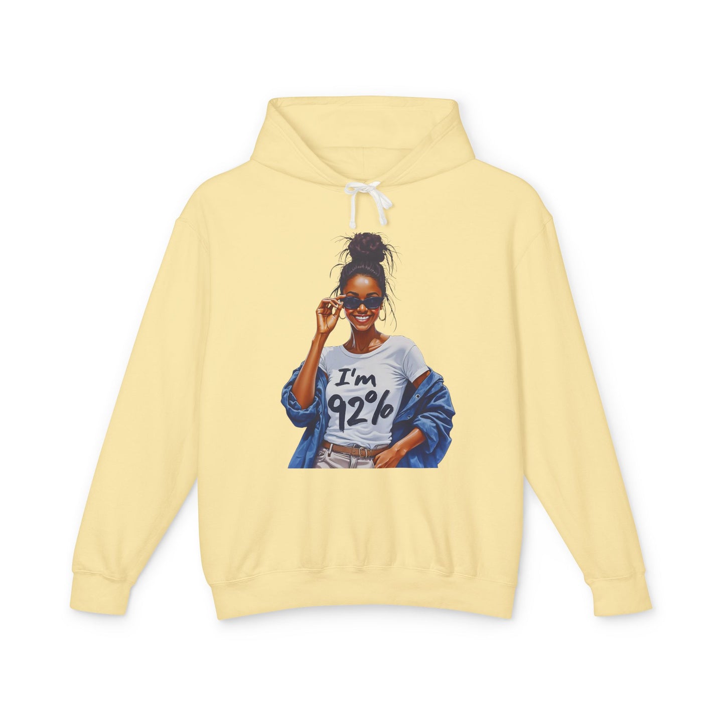 Black Women Voter Lightweight Hoodie, 92% Percentage Empowered, Unisex Sweatshirt, Political Activism, Social Justice Top, Voter Rights