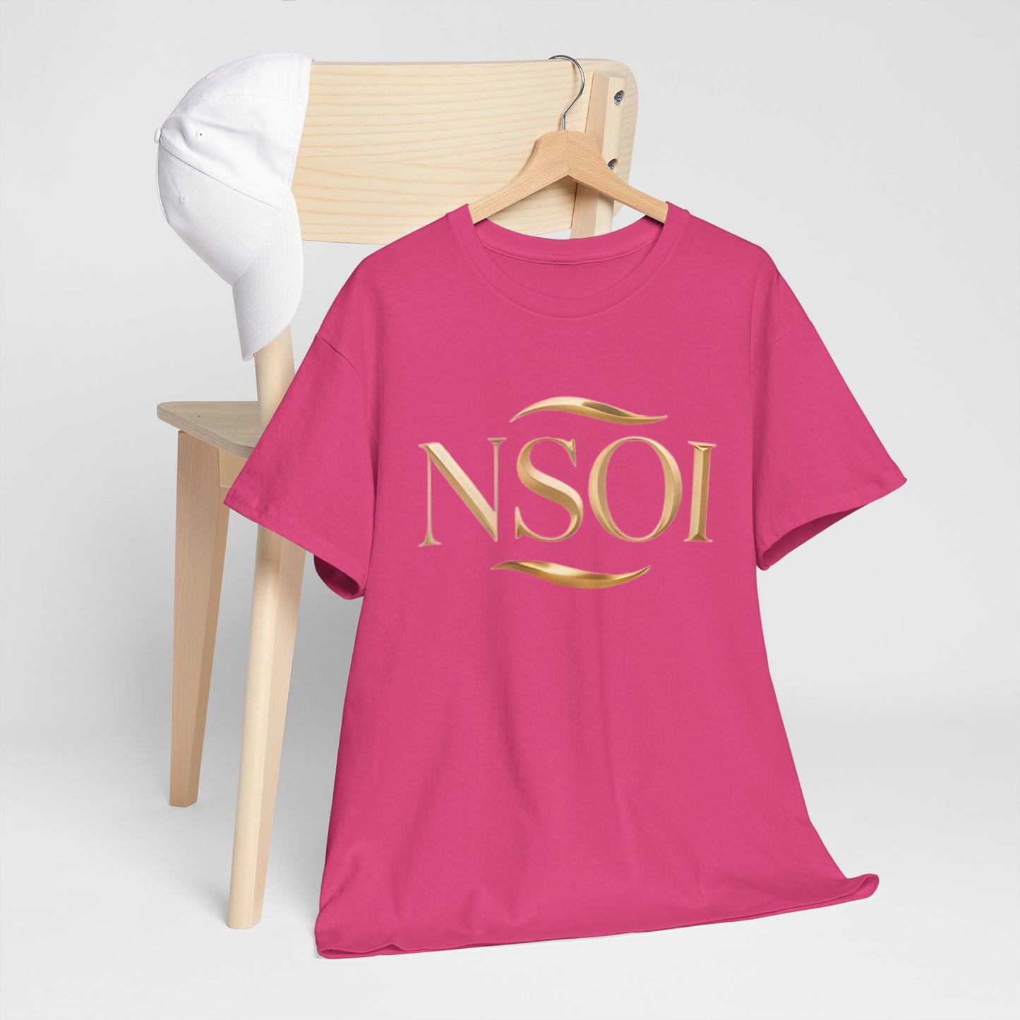 Stylish NSOI Unisex Heavy Cotton Tee for Casual Wear, Comfortable Everyday T-Shirt, Trendy Gift for Friends, Graphic Tee, Fashion Statement