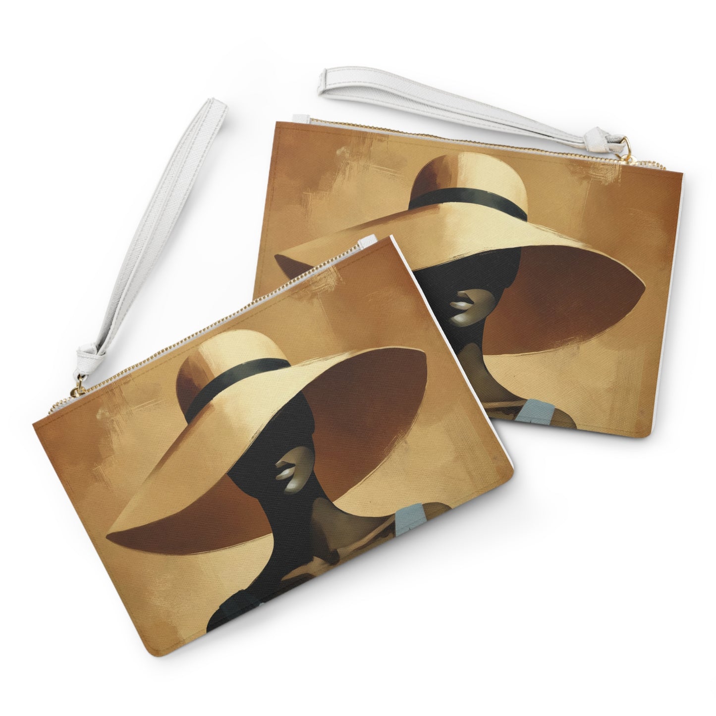 Elegant Wide-Brim Hat Clutch Bag