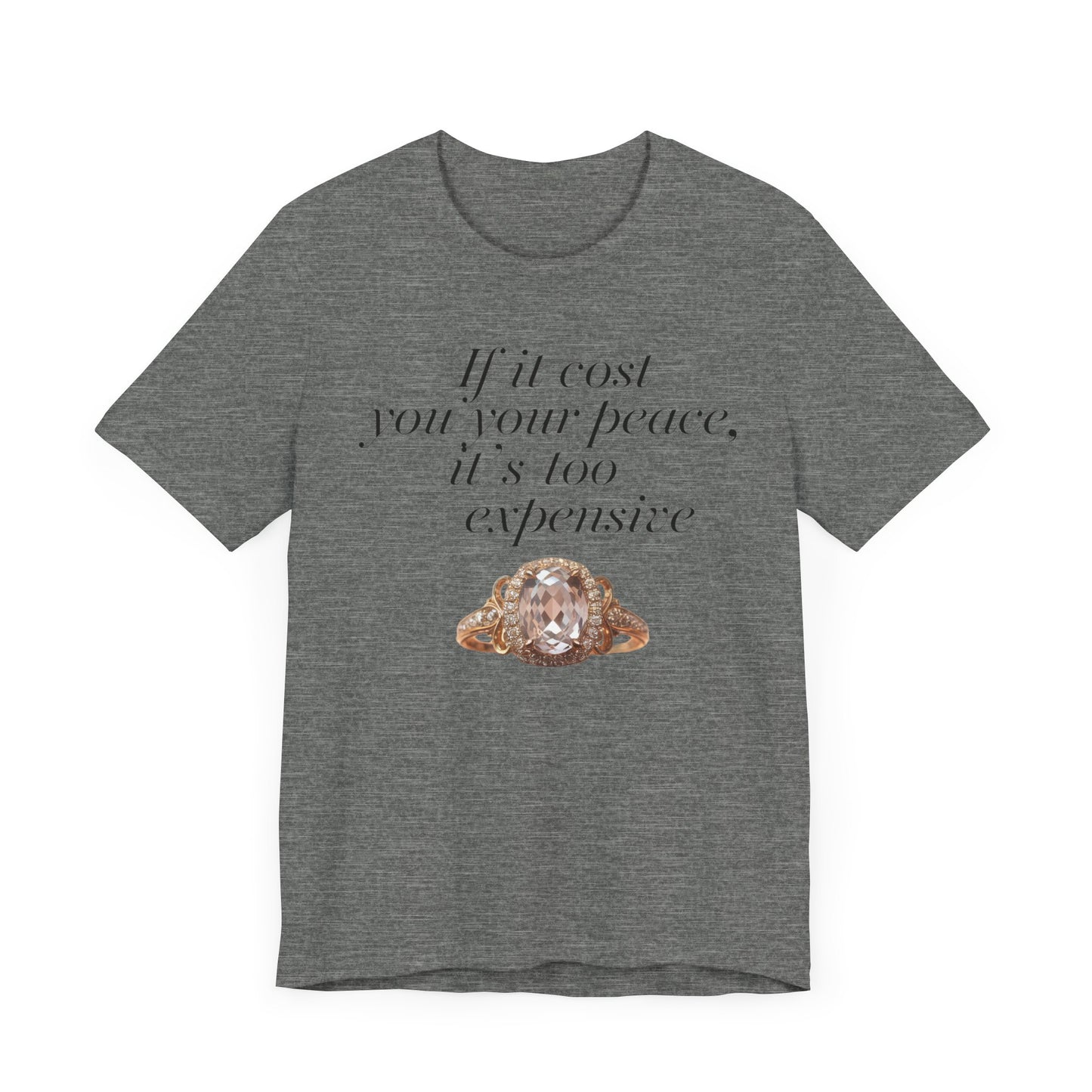 Peaceful Reminder Unisex Tee, Inspirational Shirt for Women, Graphic Tee, Empowering Tshirt, Positive Quote Top