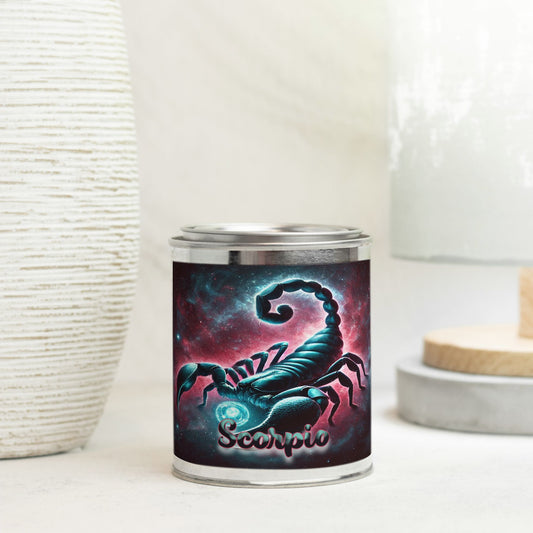 Zodiac - Scorpio - Candle Paint Can (Hand Poured 16 oz.)