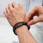 Personalized Braided Leather Bracelet with Engraving - Stylish Gift for Him