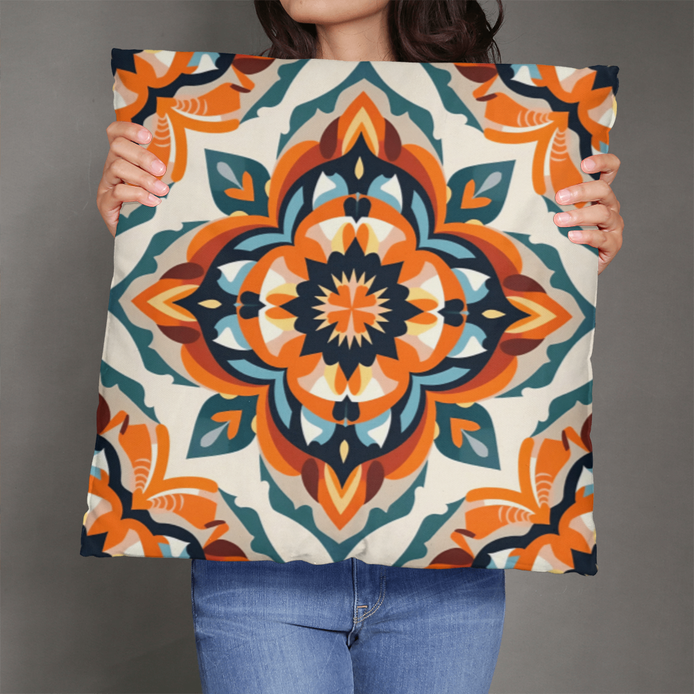 Mandala Motifs Pillow Cover with Insert