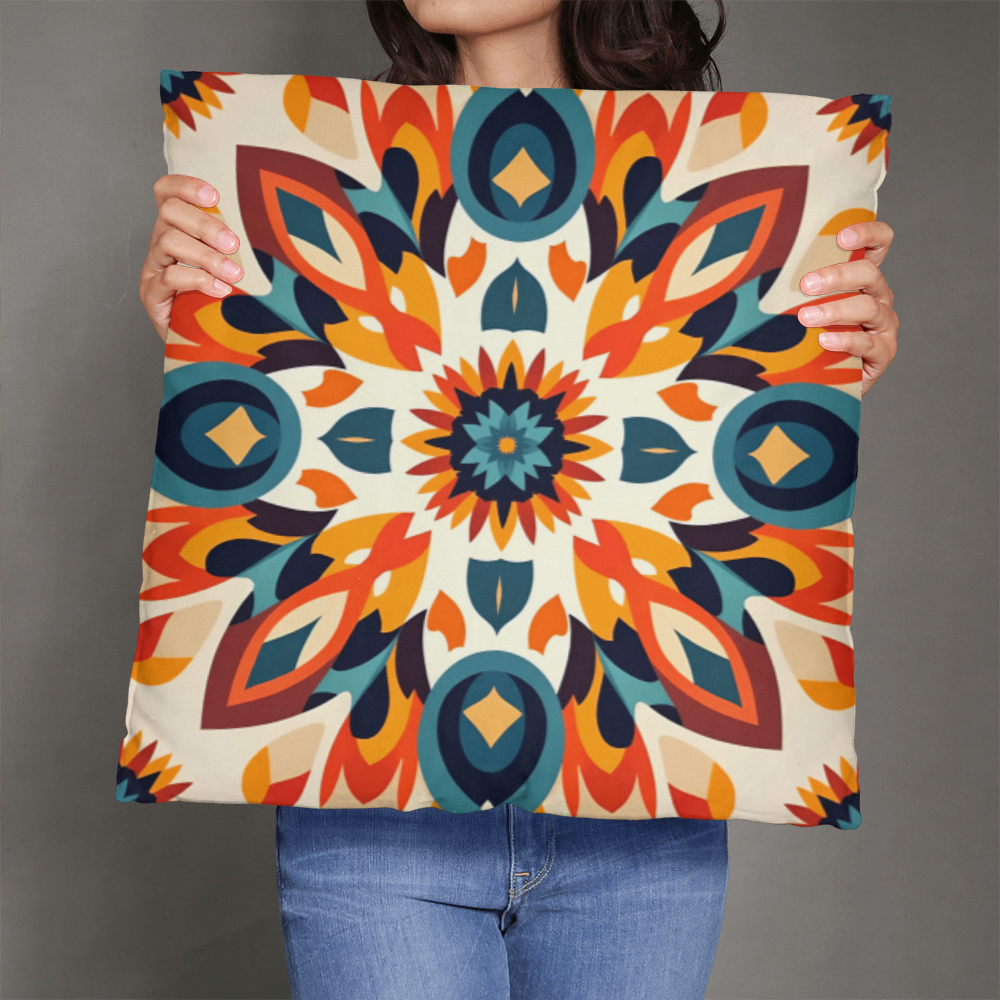 Manadala Motifs 2 Pillow Cover with Insert