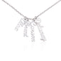 Multi Vertical Name Necklace