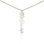 Birth Flower Name Necklace