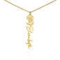 Birth Flower Name Necklace