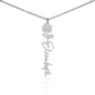 Birth Flower Name Necklace