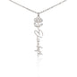 Birth Flower Name Necklace
