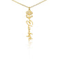 Birth Flower Name Necklace