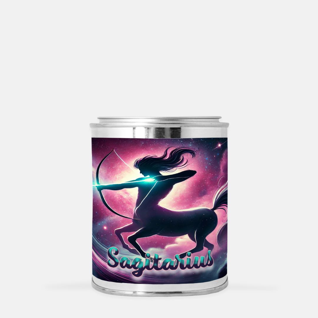 Zodiac - Sagitarius - Candle Paint Can (Hand Poured 16 oz.)