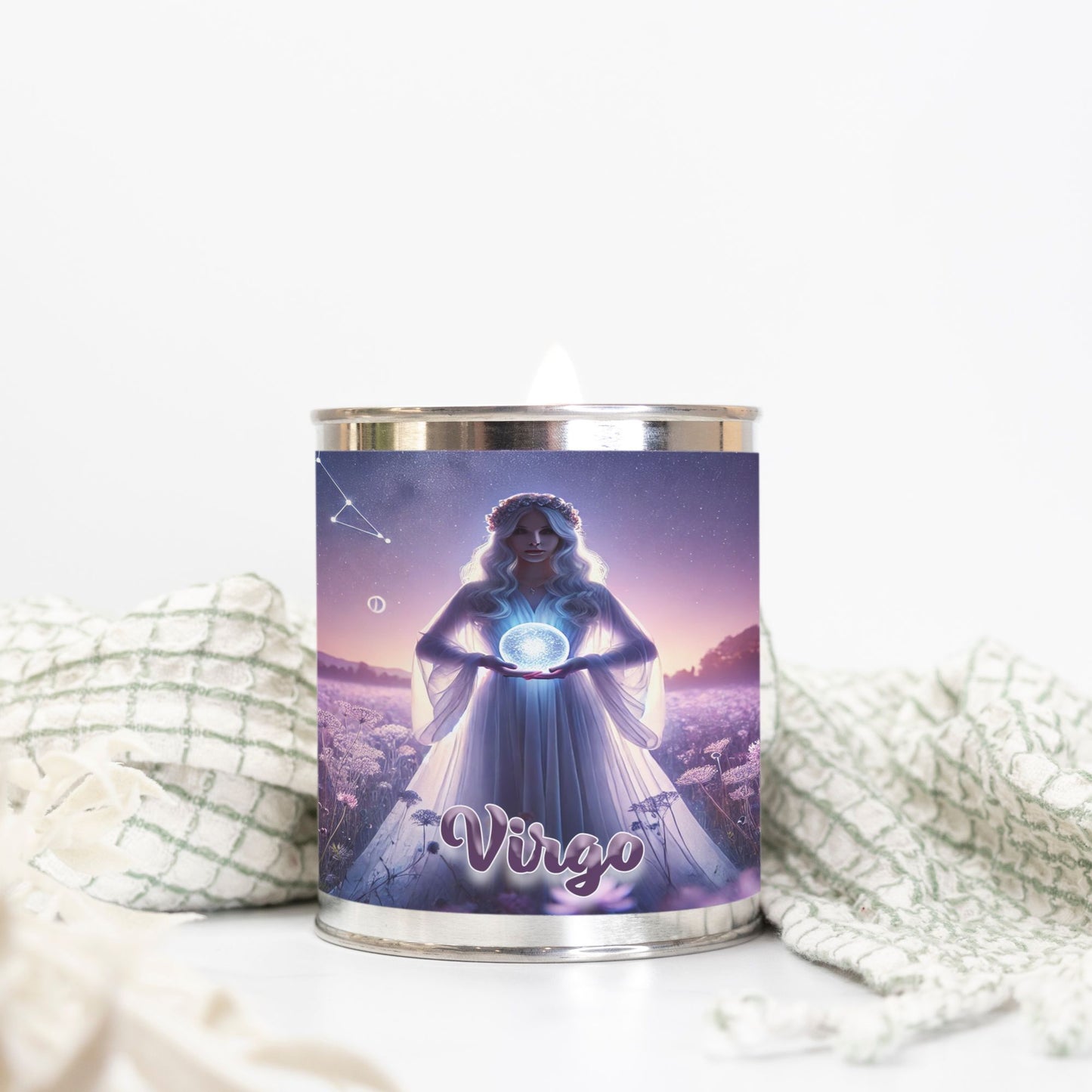 Zodiac - Virgo - Candle Paint Can (Hand Poured 16 oz.)
