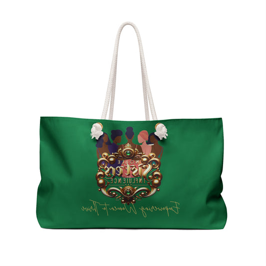 Empowering Sisters Weekender Bag | Travel Tote, Stylish Carry-On, Gift for Women, Weekend Getaway Bag, Bold & Chic