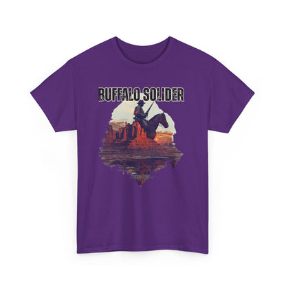 Vintage Buffalo Soldier Tee, Old West History Cotton Shirt, Unisex Graphic Tee, Cowboy Western Theme Top, Historical Military