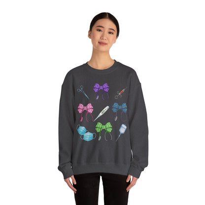 Medical Worker Nurse Gift Unisex Sweatshirt, Cancer Autism Autoimmune Awareness Crewneck Pullover, Nurses Week