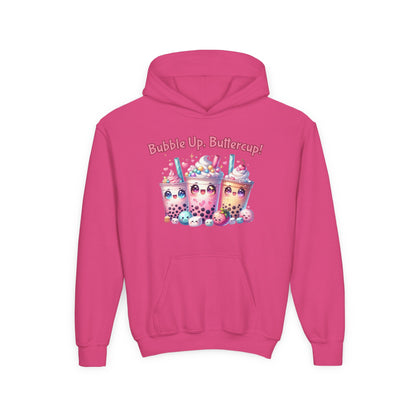 Bubble Tea Youth Hoodie, Fun Cup Design, Perfect for Kids, Cute Gift for Birthdays, Cozy Casual Wear