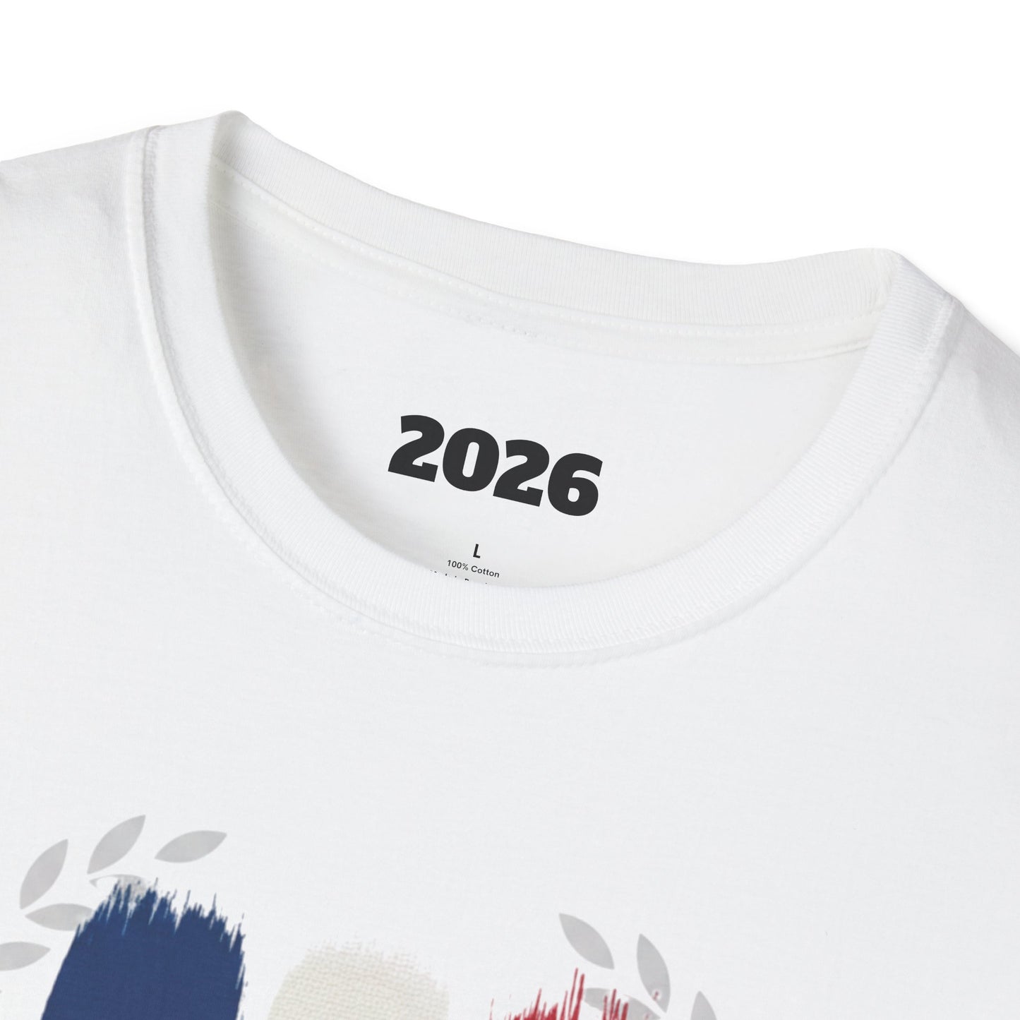 France Flag Brushstroke T-Shirt — French Tricolor Tee