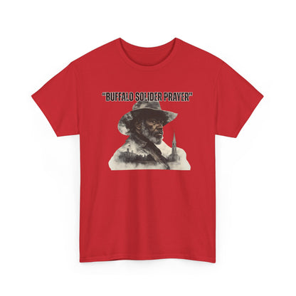 Buffalo Soldier Prayer Unisex Tee, Vintage Graphic Heritage Apparel for Veterans, Gift Shirt
