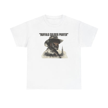 Buffalo Soldier Prayer Unisex Tee, Vintage Graphic Heritage Apparel for Veterans, Gift Shirt