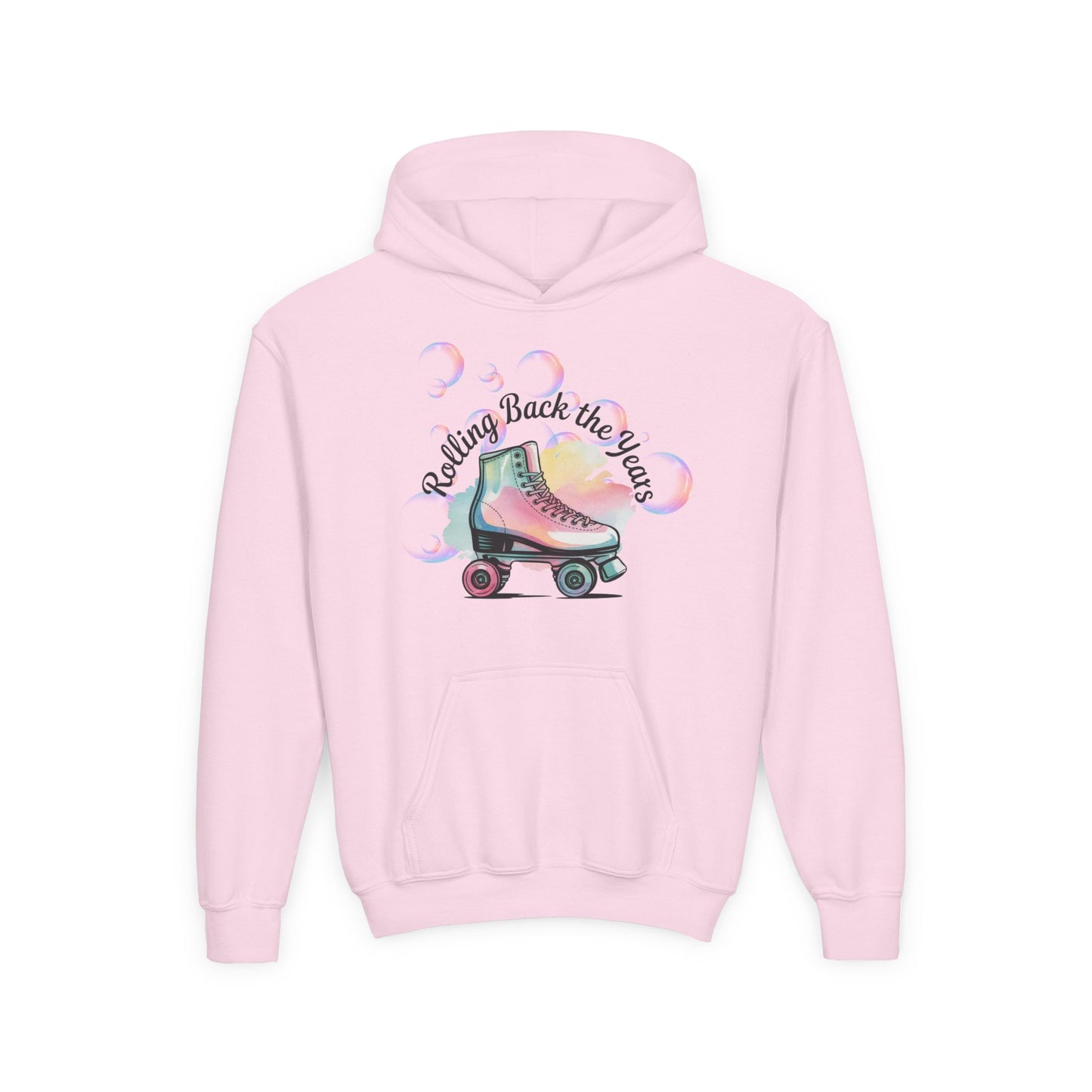Retro Roller-Skating Hoodie, Youth Sweatshirt for Skate Lovers, Gift for Birthdays, Fun in Style, Nostalgic Vibes