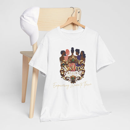 Sisterhood Unisex Heavy Cotton Tee, Feminist T-Shirt, Empowering Apparel, Gifts for Friends, Celebrating Women
