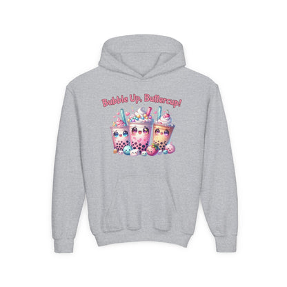 Bubble Tea Youth Hoodie, Fun Cup Design, Perfect for Kids, Cute Gift for Birthdays, Cozy Casual Wear