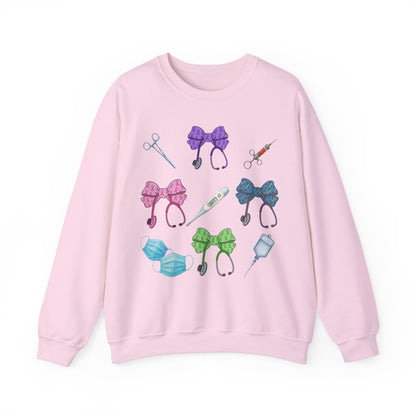 Medical Worker Nurse Gift Unisex Sweatshirt, Cancer Autism Autoimmune Awareness Crewneck Pullover, Nurses Week