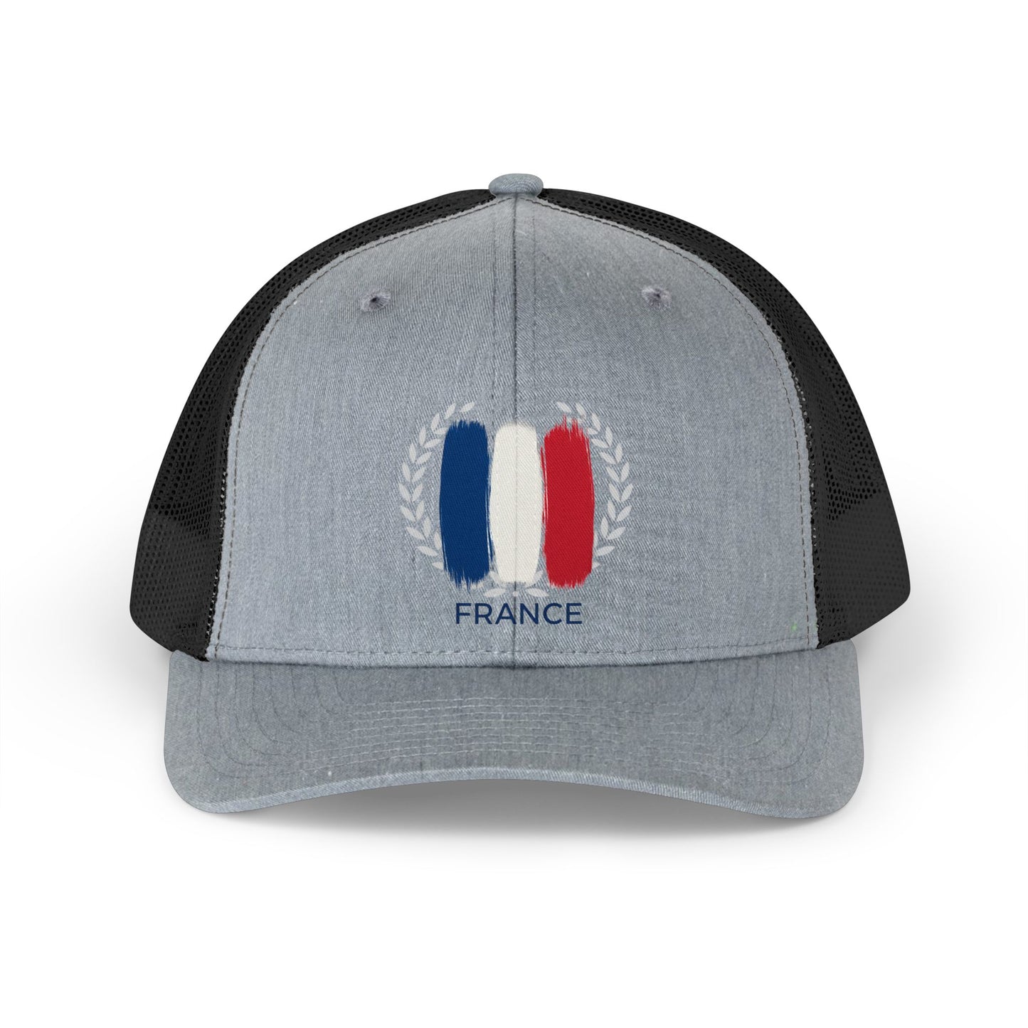 France Flag Trucker Hat — Retro Brushstroke Patch Cap