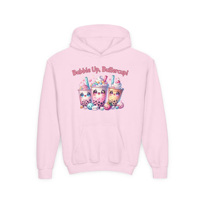 Bubble Tea Youth Hoodie, Fun Cup Design, Perfect for Kids, Cute Gift for Birthdays, Cozy Casual Wear