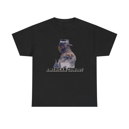 Cotton Tee American Cowboy Western Design Shirt