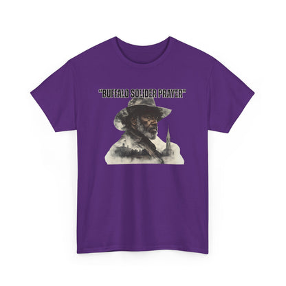 Buffalo Soldier Prayer Unisex Tee, Vintage Graphic Heritage Apparel for Veterans, Gift Shirt