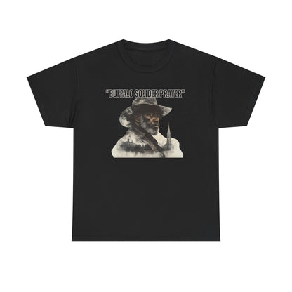 Buffalo Soldier Prayer Unisex Tee, Vintage Graphic Heritage Apparel for Veterans, Gift Shirt
