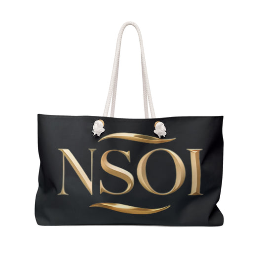 Luxury NSOI Weekender Bag, Travel Tote, Gym Bag, Overnight Bag, Stylish Luggage for Getaways, Gift for Travelers