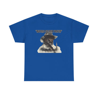 Buffalo Soldier Prayer Unisex Tee, Vintage Graphic Heritage Apparel for Veterans, Gift Shirt