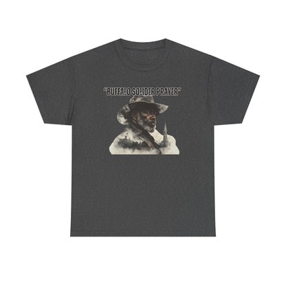 Buffalo Soldier Prayer Unisex Tee, Vintage Graphic Heritage Apparel for Veterans, Gift Shirt