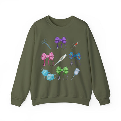 Medical Worker Nurse Gift Unisex Sweatshirt, Cancer Autism Autoimmune Awareness Crewneck Pullover, Nurses Week