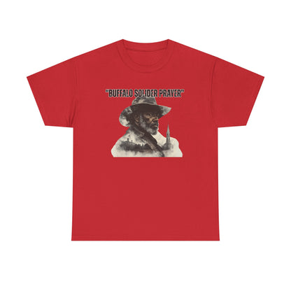 Buffalo Soldier Prayer Unisex Tee, Vintage Graphic Heritage Apparel for Veterans, Gift Shirt