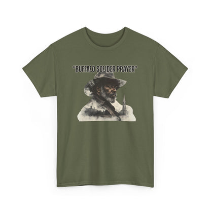 Buffalo Soldier Prayer Unisex Tee, Vintage Graphic Heritage Apparel for Veterans, Gift Shirt