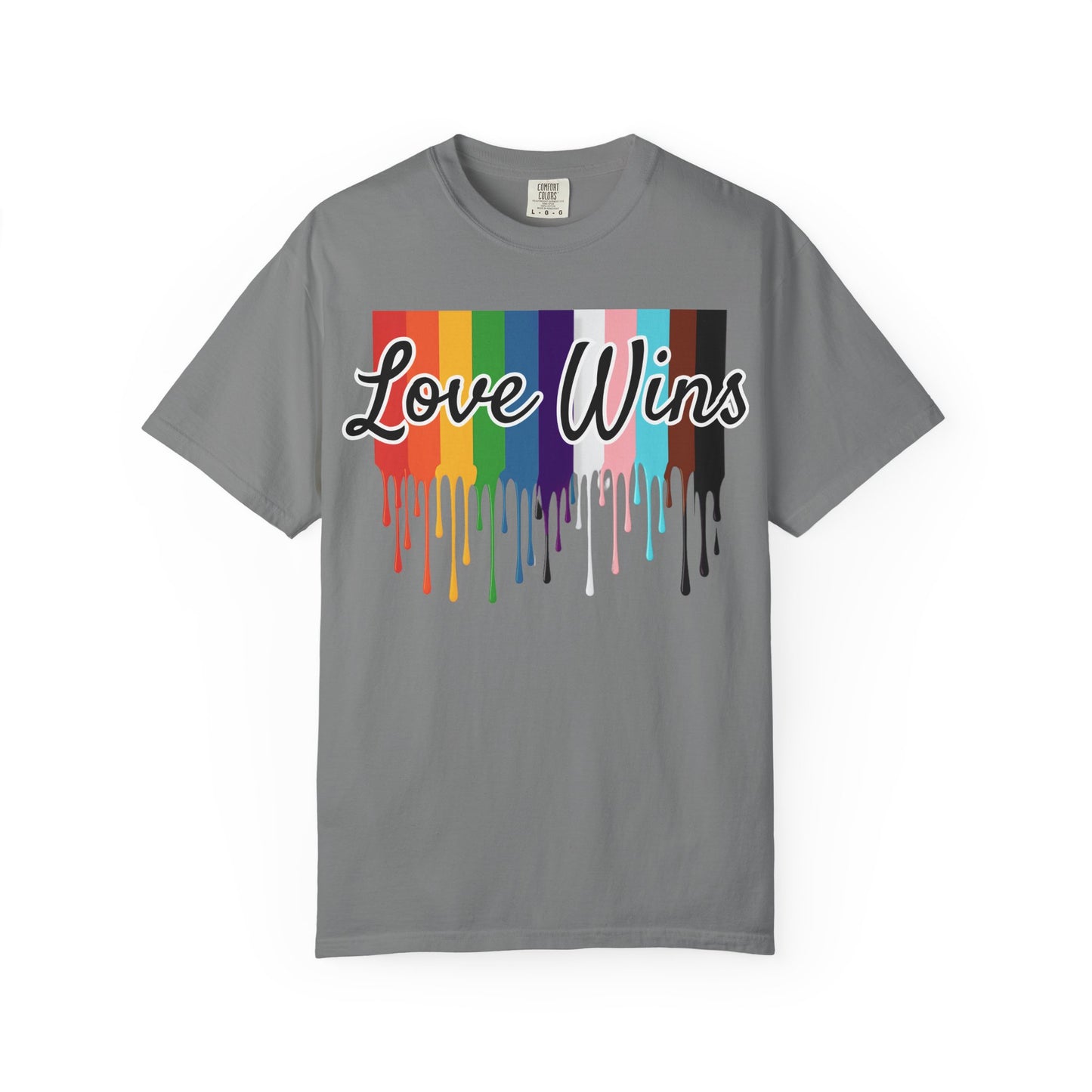 Love Wins Pride Drip Unisex T-shirt, LGBTQ Rainbow Pride Month Tee, Pride Festival Clothing, Rainbow Love Wins Shirt, Gay Pride Shirt, LGBTQ